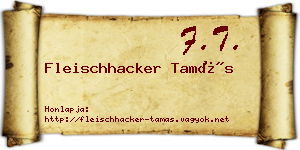 Fleischhacker Tamás névjegykártya